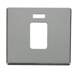 Click Definity 45A 1 Gang Plate Switch With Neon Cover Plate Chrome