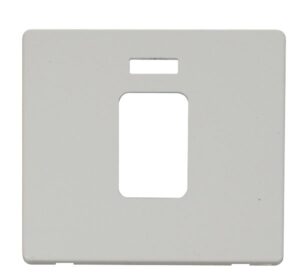 Click Definity 45A 1 Gang Plate Switch With Neon Cover Plate White