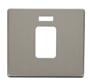 Click Definity 45A 1 Gang Plate Switch With Neon Cover Plate Stainless Steel
