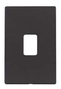 Click Definity 45A 2 Gang Plate Switch Cover Plate Black