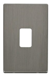 Click Definity 45A 2 Gang Plate Switch Cover Plate Stainless Steel