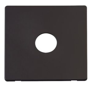 Click Definity 1 Gang Toggle Switch Cover Plate Black