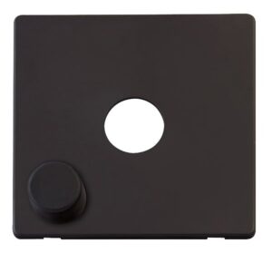 Click Definity 1 Gang Dimmer Switch Cover Plate Black