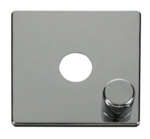 Click Definity 1 Gang Dimmer Switch Cover Plate Chrome