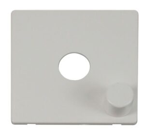Click Definity 1 Gang Dimmer Switch Cover Plate White