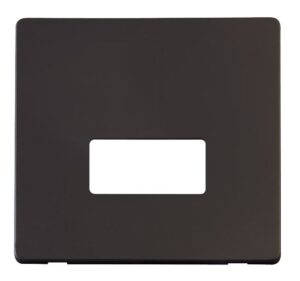 Click Definity Connection Unit Cover Plate Black