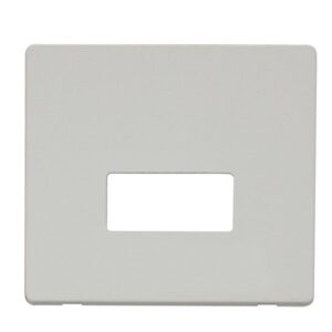 Click Definity Connection Unit Cover Plate White