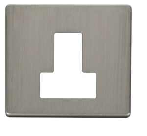 Click Definity Switched Connection Unit Cover Plate Stainless Steel