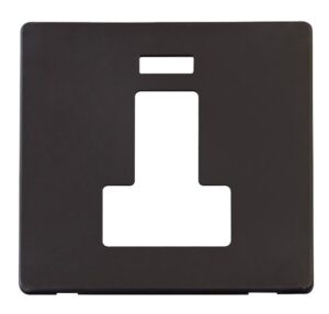 Click Definity Switched Connection Unit With Neon Cover Plate Black