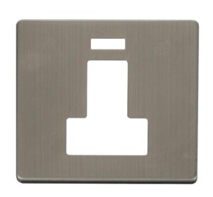 Click Definity Switched Connection Unit With Neon Cover Plate Stainless Steel