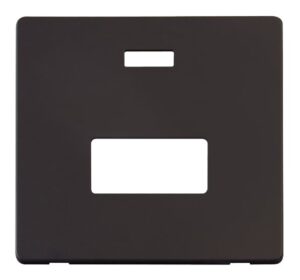 Click Definity Connection Unit With Neon Cover Plate Black