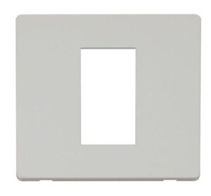 Click New Media 1 Gang Plate Single Media Module Cover Plate White