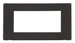 Click New Media 2 Gang Quad New Media Cover Plate