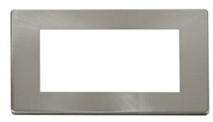 Click New Media 2 Gang Quad New Media Cover Plate