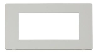 Click New Media 2 Gang Quad New Media Cover Plate