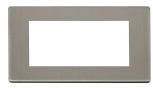 Click New Media 2 Gang Quad New Media Cover Plate