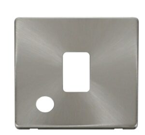 Click Definity 20A Dp Switch With Flex Outlet Cover Plate Brushed Stainless