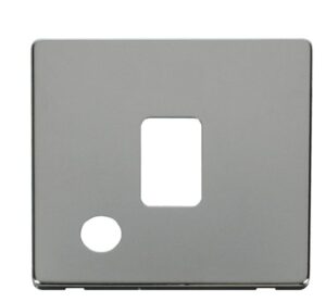 Click Definity 20A Dp Switch With Flex Outlet Cover Plate Chrome