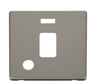 Click Definity 20A Dp Switch With Flex Outlet & Neon Cover Plate Stainless Steel