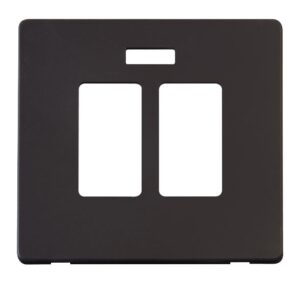 Click Definity 20A Sink & Bath Switch With Neon Cover Plate Black