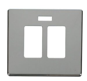 Click Definity 20A Sink & Bath Switch With Neon Cover Plate Chrome