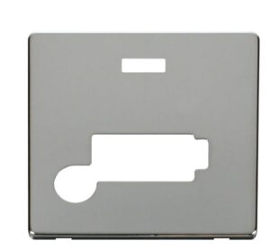 Click Definity Connection Unit With Flex Outlet (Lockable) Cover Plate Chrome