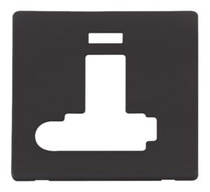 Click Definity Switched Conn. Unit With F/O & Neon (Lockable) Cover Plate Black