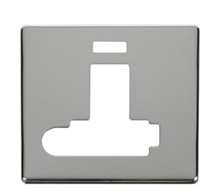 Click Definity Switched Conn. Unit With F/O & Neon (Lockable) Cover Plate Chrome