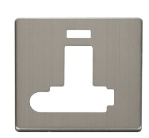 Click Definity Switched Conn. Unit With F/O & Neon (Lockable) Cover Plate St. Steel