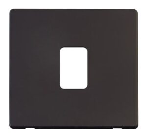 Click Definity 20A Dp Switch Cover Plate Black
