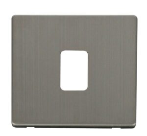 Click Definity 20A Dp Switch Cover Plate Stainless Steel
