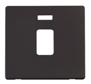 Click Definity 20A Dp Switch With Neon Cover Plate Black