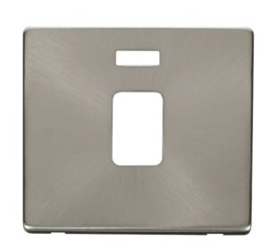 Click Definity 20A Dp Switch With Neon Cover Plate Brushed Stainless