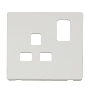Click Definity 1G 13A Switch Socket Plate Mw