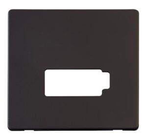 Click Definity Connection Unit (Lockable) Cover Plate Black
