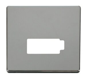 Click Definity Connection Unit (Lockable) Cover Plate Chrome