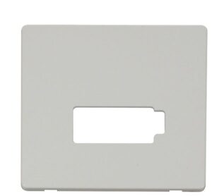 Click Definity Connection Unit (Lockable) Cover Plate White