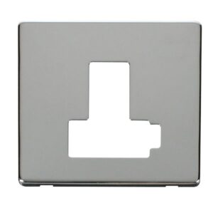 Click Definity Switched Connection Unit (Lockable) Cover Plate Chrome