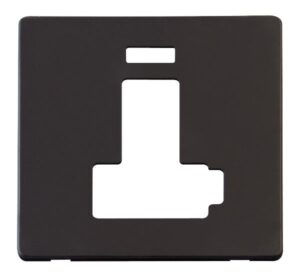 Click Definity Switched Conn. Unit With Neon (Lockable) Cover Plate Black