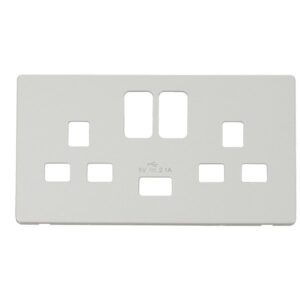 Click Definity 13A 2G Switch Skt 2.1A Usb Definity Cover Mw