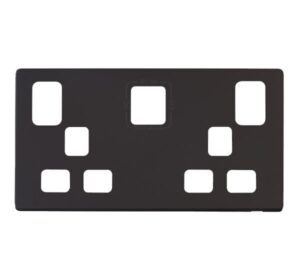 Click Definity 2G 13A Switch Skt 4.2A A&C Usb Coverplate Bk