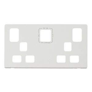 Click Definity 2G 13A Switch Skt 4.2A A&C Usb Coverplate Mw