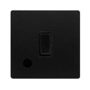 Click Definity Complete 20A Double Pole Switch With Flex Outlet Matt Black Cover Plate Black Insert