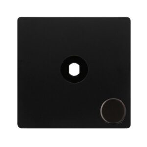 Click Definity Complete 1 Gang Unfurnished Dimmer Plate & Knobs Matt Black