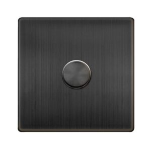 Click Definity Complete 1 Gang 2 Way 100W Dimmer Switch Matt Bronze