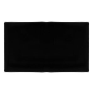 Click Definity Complete 2 Gang Blank Plate Metal Black Cover Plate