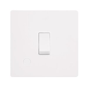 Click Definity Complete 20A Double Pole Switch With Flex Outlet Metal White Cover Plate Polar White Insert