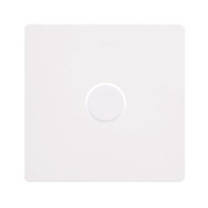 Click Definity Complete 1 Gang 2 Way 100W Dimmer Switch Metal White