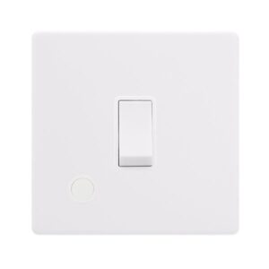 Click Definity Complete 20A Double Pole Switch With Flex Outlet Polar White Cover Plate Polar White Insert