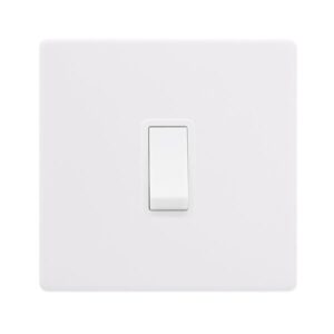 Click Definity Complete 10Ax Ingot 1 Gang Intermediate Switch Polar White Cover Plate Polar White Insert